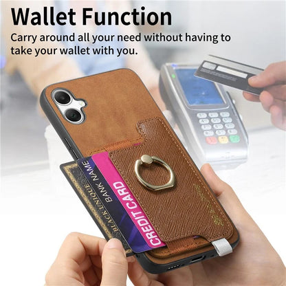 B5 For Samsung Galaxy A05 4G Case 2-in-1 Magnetic Detachable Card Holder Leather+TPU Phone Cover