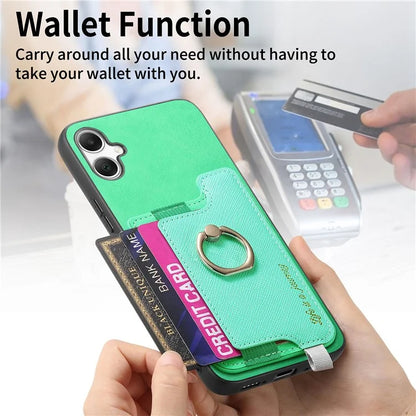 B5 For Samsung Galaxy A05 4G Case 2-in-1 Magnetic Detachable Card Holder Leather+TPU Phone Cover