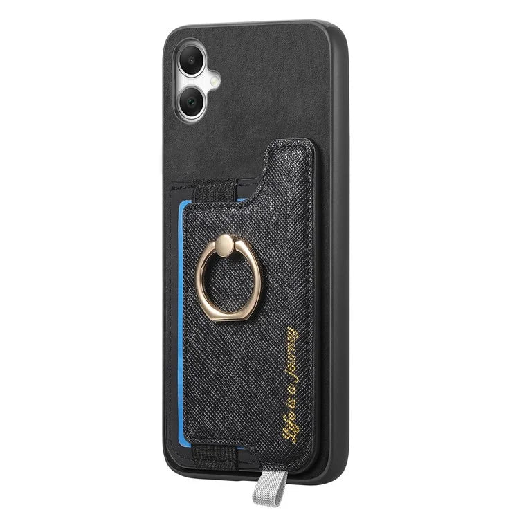 B5 For Samsung Galaxy A05 4G Case 2-in-1 Magnetic Detachable Card Holder Leather+TPU Phone Cover
