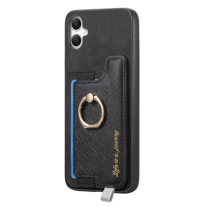 B5 For Samsung Galaxy A05 4G Case 2-in-1 Magnetic Detachable Card Holder Leather+TPU Phone Cover