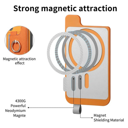 B5 For Samsung	Galaxy S23 Ultra Case 2-in-1 Magnetic Detachable Card Holder Leather+TPU Phone Cover