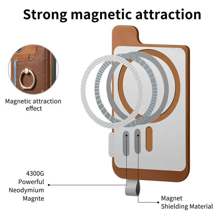 B5 For Samsung Galaxy S23 Case 2-in-1 Magnetic Detachable Card Holder Leather+TPU Phone Cover