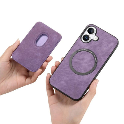 D12 For iPhone 16 Case Leather+TPU Retro Phone Cover with Detachable Card Slot