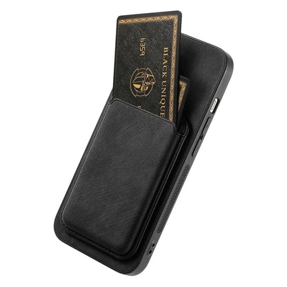 D12 For iPhone 16 Case Leather+TPU Retro Phone Cover with Detachable Card Slot
