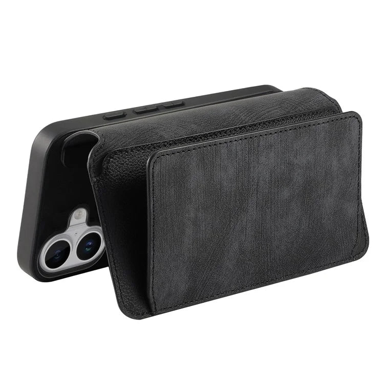 CASENEO MW-02 For iPhone 16 Leather Case Detachable Magnetic Phone Cover