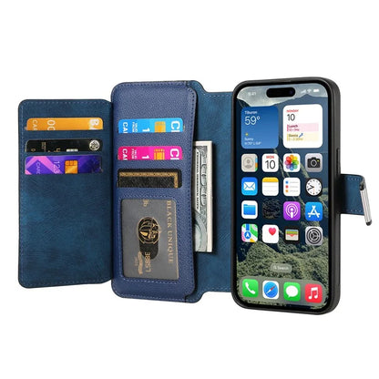 CASENEO MW-02 For iPhone 16 Leather Case Detachable Magnetic Phone Cover
