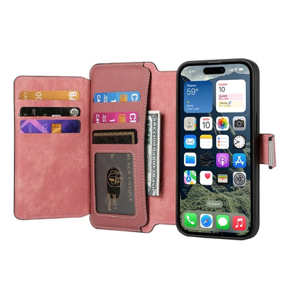 CASENEO MW-02 For iPhone 16 Leather Case Detachable Magnetic Phone Cover