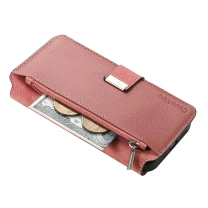 CASENEO MW-02 For iPhone 16 Leather Case Detachable Magnetic Phone Cover