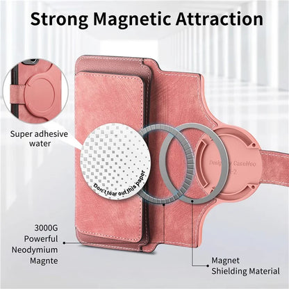 CASENEO MW-02 For iPhone 16 Leather Case Detachable Magnetic Phone Cover