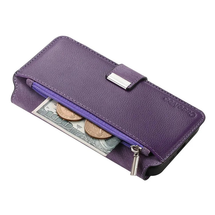 CASENEO MW-02 For iPhone 16 Leather Case Detachable Magnetic Phone Cover