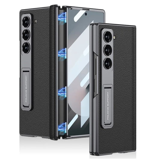GKK For Samsung Galaxy Z Fold6 5G Case Kickstand PC Phone Cover with Screen Film