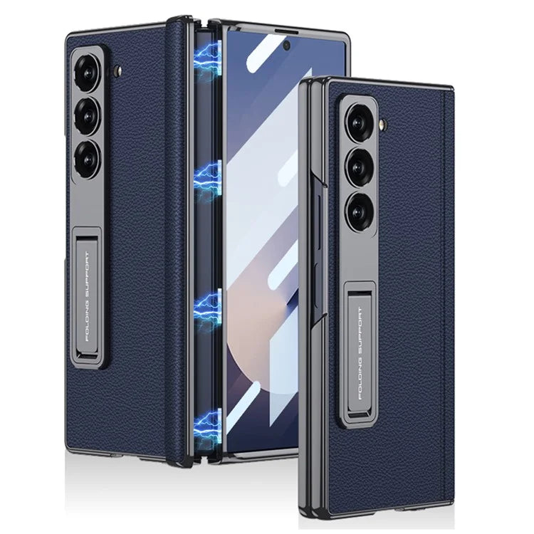 GKK For Samsung Galaxy Z Fold6 5G Case Kickstand PC Phone Cover with Screen Film