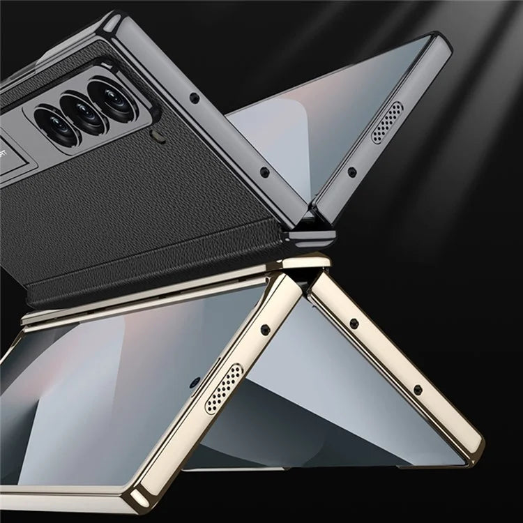 GKK For Samsung Galaxy Z Fold6 5G Case Kickstand PC Phone Cover with Screen Film