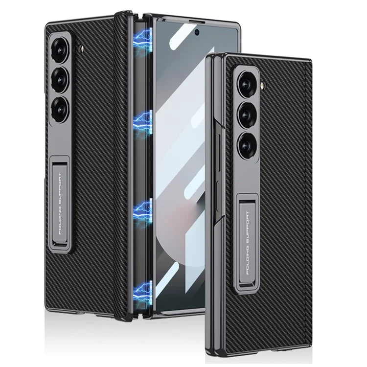 GKK For Samsung Galaxy Z Fold6 5G Case Kickstand PC Phone Cover with Screen Film
