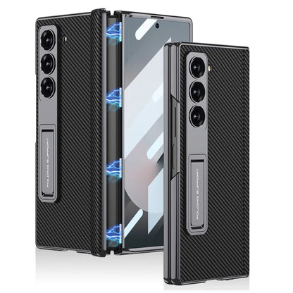 GKK For Samsung Galaxy Z Fold6 5G Case Kickstand PC Phone Cover with Screen Film