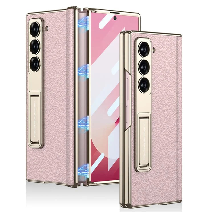 GKK For Samsung Galaxy Z Fold6 5G Case Kickstand PC Phone Cover with Screen Film