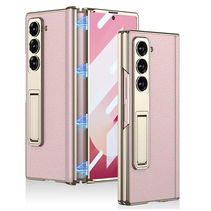 GKK For Samsung Galaxy Z Fold6 5G Case Kickstand PC Phone Cover with Screen Film