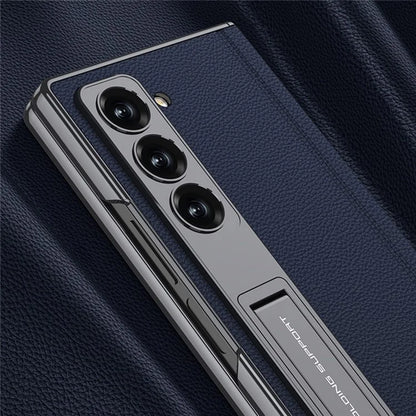 GKK For Samsung Galaxy Z Fold6 5G Case Kickstand PC Phone Cover with Screen Film