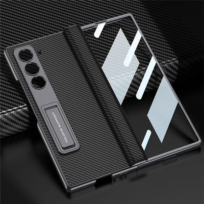 GKK For Samsung Galaxy Z Fold6 5G Case Kickstand PC Phone Cover with Screen Film
