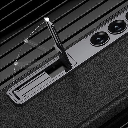 GKK For Samsung Galaxy Z Fold6 5G Case Kickstand PC Phone Cover with Screen Film