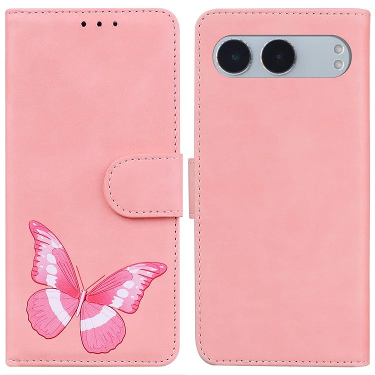 For OnePlus Nord 4 Stand Case PU Leather Phone Cover Butterfly Printed