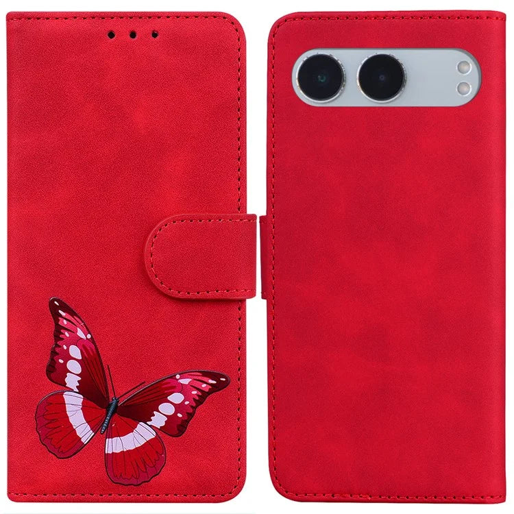 For OnePlus Nord 4 Stand Case PU Leather Phone Cover Butterfly Printed