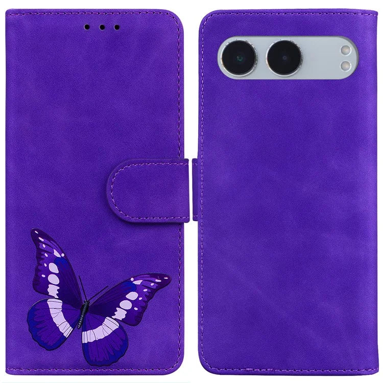 For OnePlus Nord 4 Stand Case PU Leather Phone Cover Butterfly Printed