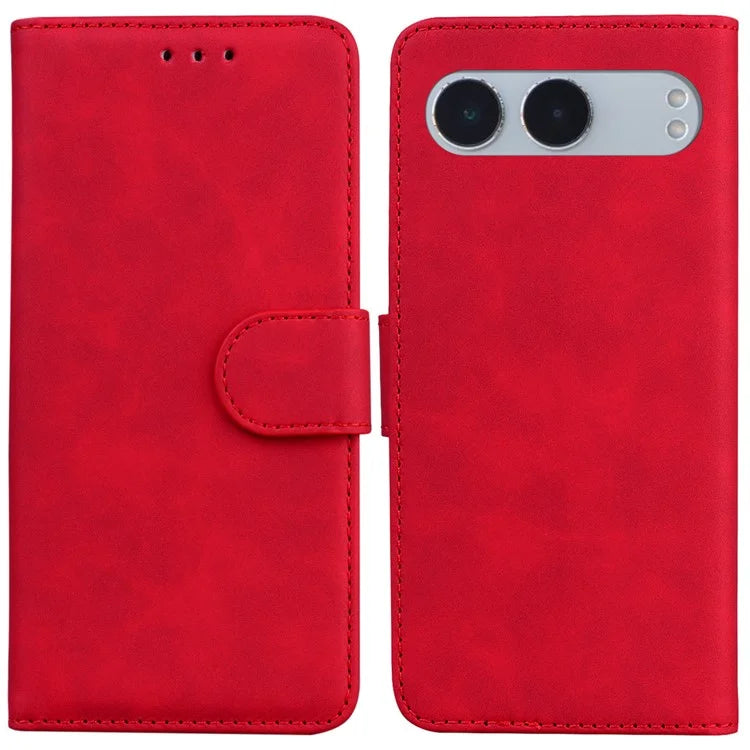 For OnePlus Nord 4 Case Solid Color Leather Wallet Phone Cover