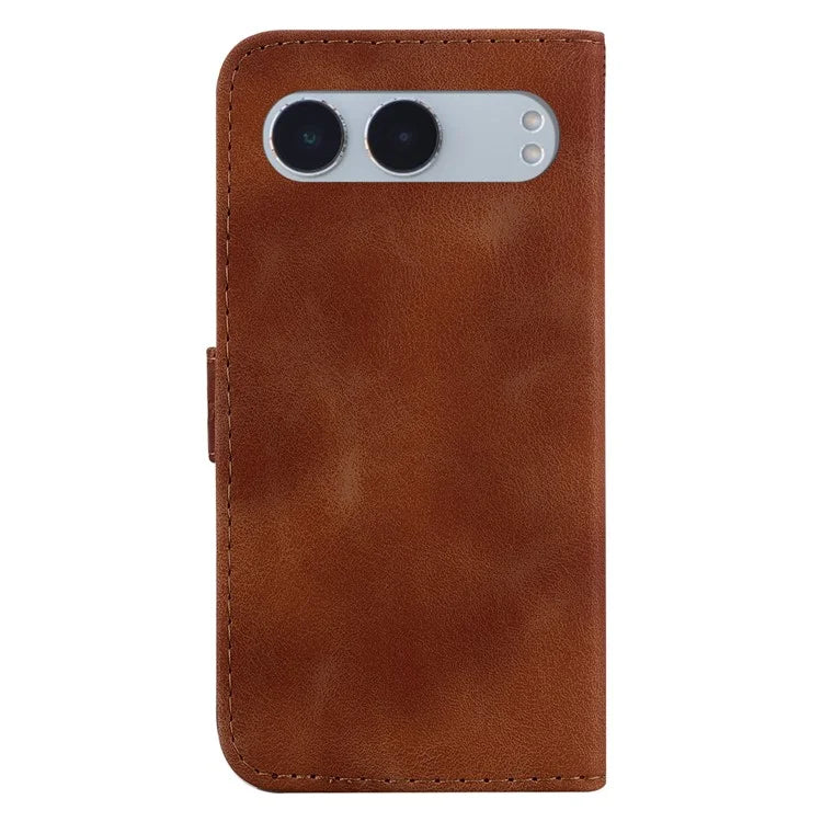 For OnePlus Nord 4 Stand Case 7-Shaped Pattern Imprint Leather Phone Cover