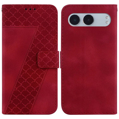 For OnePlus Nord 4 Stand Case 7-Shaped Pattern Imprint Leather Phone Cover
