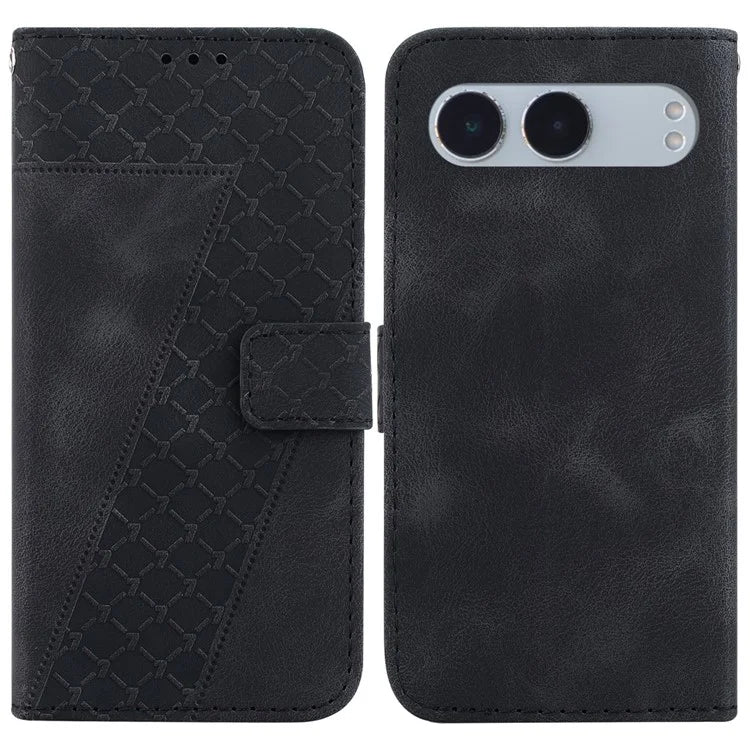 For OnePlus Nord 4 Stand Case 7-Shaped Pattern Imprint Leather Phone Cover