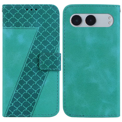 For OnePlus Nord 4 Stand Case 7-Shaped Pattern Imprint Leather Phone Cover