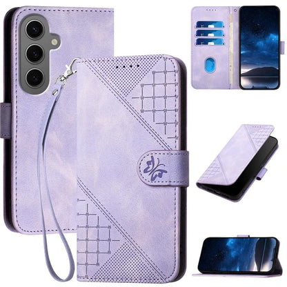 YX0080 For Samsung Galaxy S24+ Case Butterfly Imprint Leather Wallet Phone Cover