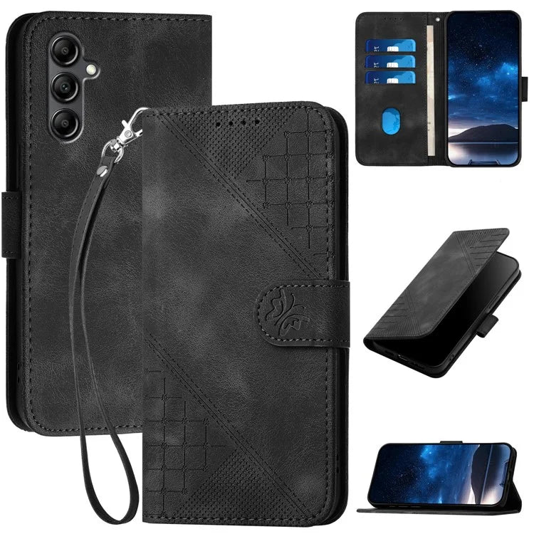 YX0080 For Samsung Galaxy A15 4G / 5G Case Butterfly Imprint Leather Wallet Phone Cover