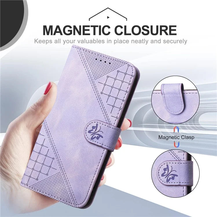 YX0080 For Samsung Galaxy A05s 4G Case Butterfly Imprint Leather Wallet Phone Cover