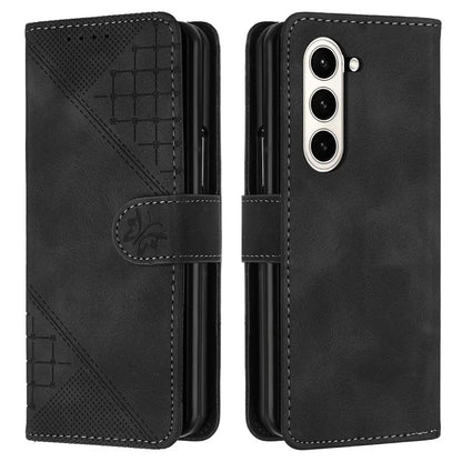 YX0080 For Samsung Galaxy Z Fold6 5G Case Butterfly Imprint Leather Wallet Phone Cover