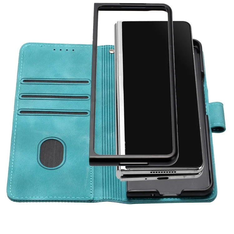 YX0080 For Samsung Galaxy Z Fold6 5G Case Butterfly Imprint Leather Wallet Phone Cover