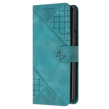 YX0080 For Samsung Galaxy Z Fold6 5G Case Butterfly Imprint Leather Wallet Phone Cover