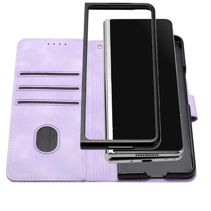 YX0080 For Samsung Galaxy Z Fold6 5G Case Butterfly Imprint Leather Wallet Phone Cover