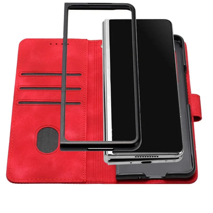 YX0080 For Samsung Galaxy Z Fold6 5G Case Butterfly Imprint Leather Wallet Phone Cover