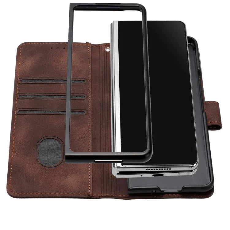 YX0080 For Samsung Galaxy Z Fold6 5G Case Butterfly Imprint Leather Wallet Phone Cover