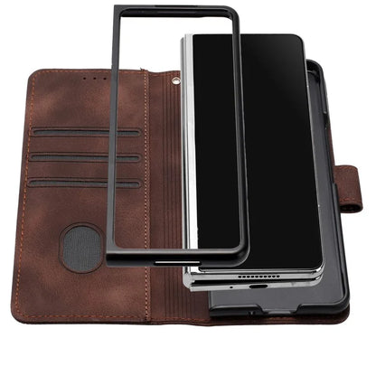 YX0080 For Samsung Galaxy Z Fold6 5G Case Butterfly Imprint Leather Wallet Phone Cover