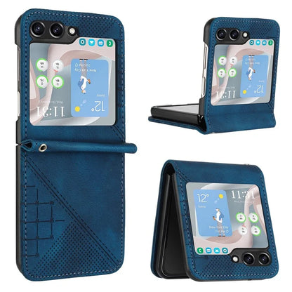 YX0080 For Samsung Galaxy Z Flip6 5G Case Imprint PU Leather Phone Cover