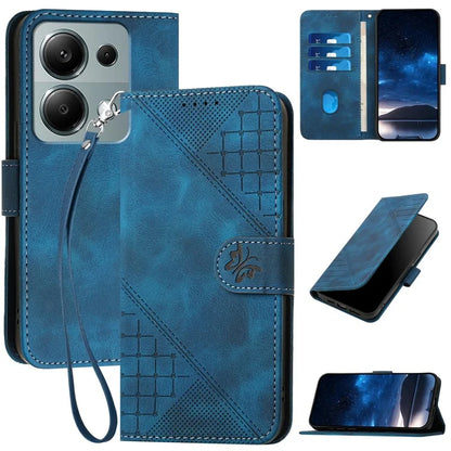 YX0080 For Xiaomi Poco M6 Pro 4G / Redmi Note 13 Pro 4G Case Butterfly Imprint Leather Wallet Phone Cover