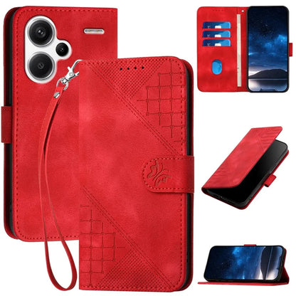 YX0080 For Xiaomi Redmi Note 13 Pro+ 5G Case Butterfly Imprint Leather Wallet Phone Cover