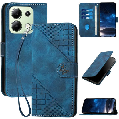 YX0080 For Xiaomi Redmi Note 13 4G Case Butterfly Imprint Leather Wallet Phone Cover