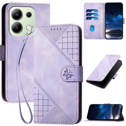 YX0080 For Xiaomi Redmi Note 13 4G Case Butterfly Imprint Leather Wallet Phone Cover
