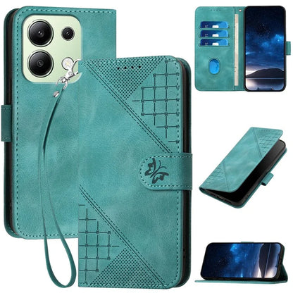 YX0080 For Xiaomi Redmi Note 13 4G Case Butterfly Imprint Leather Wallet Phone Cover