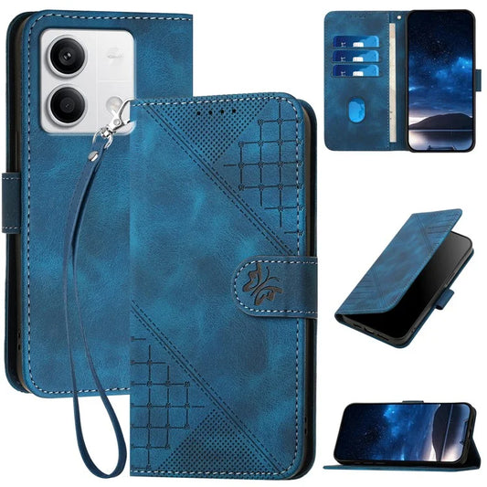 YX0080 For Xiaomi Redmi Note 13 5G / Note 13 5G (China) Case Butterfly Imprint Leather Wallet Phone Cover