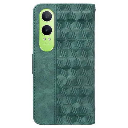For OnePlus Nord CE4 Lite 5G Case Geometry Pattern Leather Wallet Phone Cover